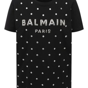 BALMAIN  T SHIRT EMBROIDERY