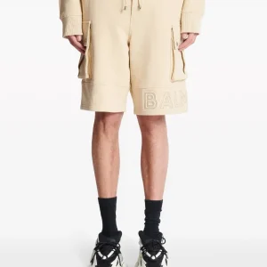 BALMAIN BALMAIN EMBOSSED REFLECT CARGO SHORTS