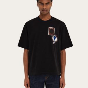 FERRAGAMO T-SHIRT LOGO PATCH