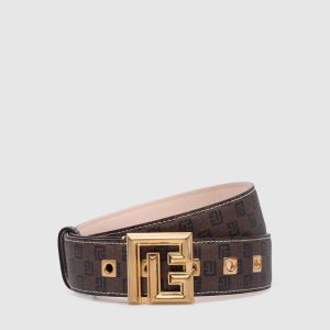 BALMAIN PB BELT 3,5CM-TOILE MINI MONOGRAMME