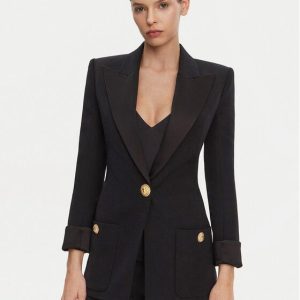 BALMAIN FITTED/COLLECTION FIT ONE BTN BLAZER