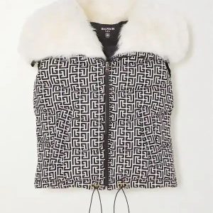 BALMAIN SLEEVELESS/SS DOWN JACKET