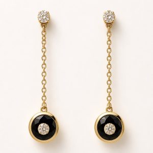 KO00032726/25531BO005/4.67 OR ROSE/ DIAMANT 0.16 GVS/ONYX 0.60 NOIR