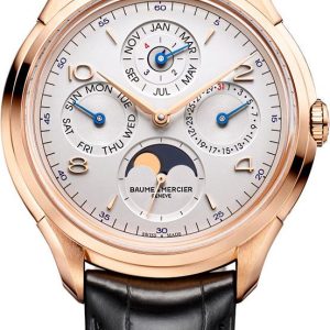 BAUME & MERCIER MOA10306 Clifton Leather Gold Black Aligator